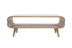 Miliboo Table Basse-Table basse rectangulaire scandinave bois clair L118 cm TAKLA