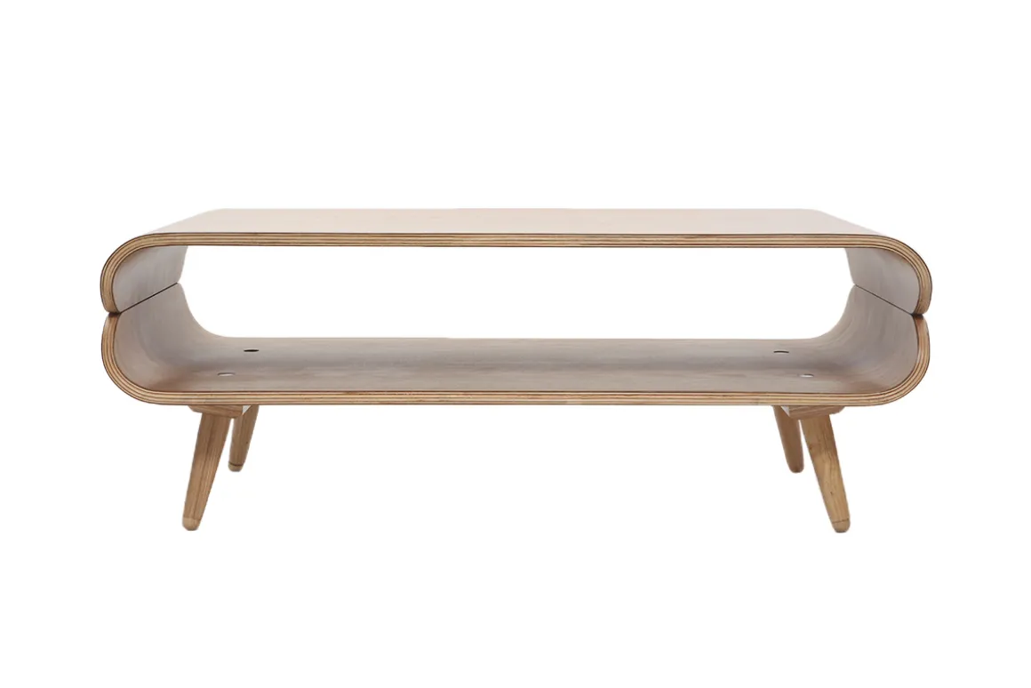 Miliboo Table Basse-Table basse rectangulaire scandinave bois clair L118 cm TAKLA