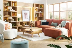 Miliboo Table Basse-Table basse rectangulaire scandinave bois clair L118 cm TAKLA