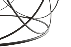 Miliboo Table Basse-Table basse ronde bois clair chêne et métal noir D80 cm LACE