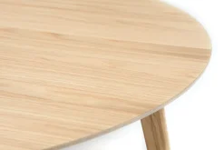 Miliboo Table Basse-Table basse ronde scandinave bois clair chêne D90 cm ORKAD