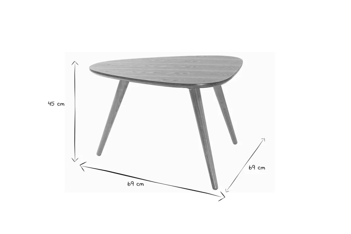 Miliboo Table Basse-Table basse scandinave bois clair L69 cm ARTIK