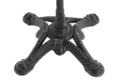 Miliboo Table De Bar / Bar|Table De Jardin-Table bistrot ronde en marbre blanc et métal noir L60 cm CONTY