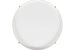 Miliboo Table Basse|Table D'appoint-Table d'appoint avec plateau réversible bleu canard / blanc D51 cm SATEEN