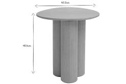 Miliboo Table Basse|Table D'appoint-Table d'appoint bois clair L44 cm HOLLEN
