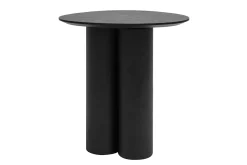 Miliboo Table Basse|Table D'appoint-Table d'appoint design bois noir L44 cm HOLLEN