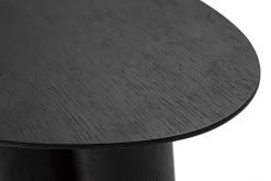 Miliboo Table Basse|Table D'appoint-Table d'appoint design bois noir L44 cm HOLLEN