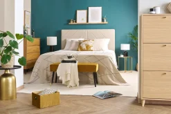 Miliboo Table D'appoint-Table d'appoint design ronde en métal doré et plateau noir mat RAMSES