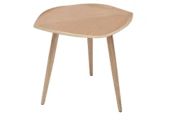 Miliboo Table Basse|Table D'appoint-Table d'appoint forme de feuille bois clair L60 cm PHYLL