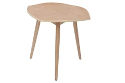 Miliboo Table Basse|Table D'appoint-Table d'appoint forme de feuille bois clair L60 cm PHYLL