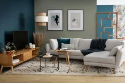 Miliboo Table Basse|Table D'appoint-Table d'appoint forme de feuille bois clair L60 cm PHYLL