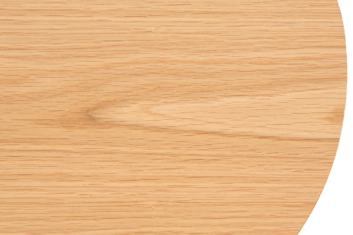 Miliboo Table Basse|Table D'appoint-Table d'appoint ronde bois clair chêne et métal noir D42 cm LACE