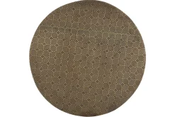 Miliboo Table Basse|Table D'appoint-Table d'appoint ronde en laiton frappé et métal noir D45 cm FLOOR