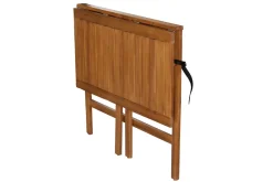 Miliboo Table De Jardin-Table de balcon pliante en bois massif L80 cm CARMEN