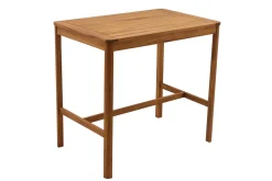 Miliboo Table De Bar / Bar|Table De Jardin-Table de bar de jardin rectangulaire en bois massif L120 cm AKIS