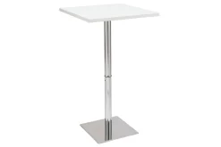 Miliboo Table De Bar / Bar-Table de bar design carrée blanche L60 cm JACK