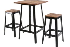 Miliboo Table De Bar / Bar-Table de bar design noire L70 cm JONES