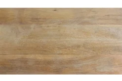 Miliboo Table De Bar / Bar-Table de bar en bois manguier massif et métal doré L130 cm MARGHA