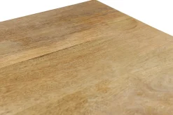 Miliboo Table De Bar / Bar-Table de bar en bois manguier massif et métal doré L130 cm MARGHA