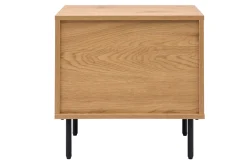 Miliboo Table De Chevet-Table de chevet avec rangements 2 tiroirs finition bois clair chêne L50 cm ARAGON