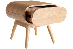 Miliboo Table De Chevet-Table de chevet avec tiroir vintage bois clair L45 cm (lot de 2) BJORG