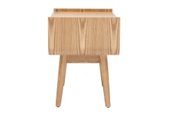 Miliboo Table De Chevet-Table de chevet avec tiroir en bois clair frêne et cannage rotin L50 cm ATHÈNE