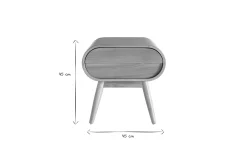 Miliboo Table De Chevet-Table de chevet avec tiroir vintage bois clair L45 cm BJORG