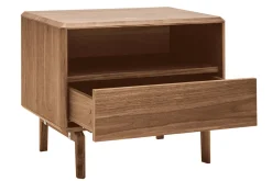 Miliboo Table De Chevet-Table de chevet bois foncé noyer L60 cm SUVA