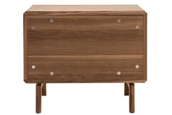 Miliboo Table De Chevet-Table de chevet bois foncé noyer L60 cm SUVA