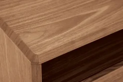 Miliboo Table De Chevet-Table de chevet bois foncé noyer L60 cm SUVA