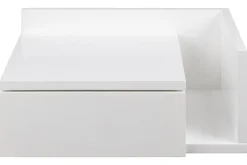 Miliboo Table De Chevet-Table de chevet murale blanche avec tiroir L40 cm NASTY