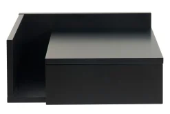 Miliboo Table De Chevet-Table de chevet murale noire avec tiroir L40 cm NASTY
