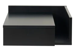 Miliboo Table De Chevet-Table de chevet murale noire avec tiroir L40 cm NASTY