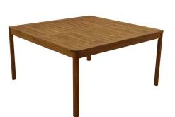 Miliboo Table De Jardin-Table de jardin carrée en bois massif L147 cm AKIS