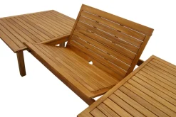 Miliboo Table De Jardin-Table de jardin extensible rallonges intégrées en bois massif L210-300 cm MAYEL