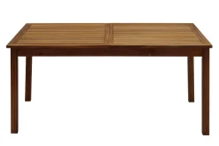 Miliboo Table De Jardin-Table de jardin extensible rallonges intégrées en bois massif L160-210 cm MAYEL