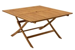 Miliboo Table De Jardin-Table de jardin pliante carrée en bois massif L140 cm SANTIAGO