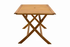 Miliboo Table De Jardin-Table de jardin pliante rectangulaire en bois massif L170 cm SANTIAGO