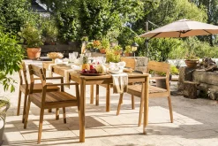 Miliboo Table De Jardin-Table de jardin rectangulaire en bois massif L180 cm AKIS