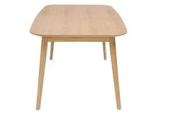 Miliboo Table Extensible-Table extensible rallonges intégrées rectangulaire en bois clair chêne L140-170 cm ANK