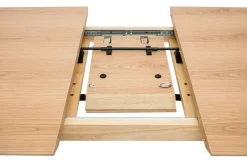 Miliboo Table Extensible-Table extensible rallonges intégrées rectangulaire en bois clair chêne L140-170 cm ANK