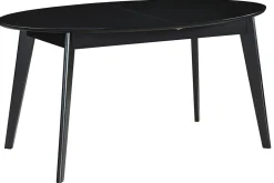 Miliboo Table Extensible-Table extensible rallonges intégrées rectangulaire en bois noir L160-200 cm MARIK