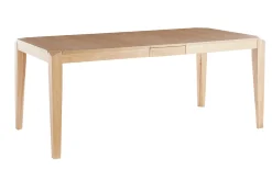 Miliboo Table Extensible-Table extensible rallonges intégrées rectangulaire en bois clair L150-180 cm BOLLY