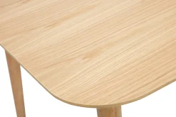 Miliboo Table Extensible-Table extensible rallonges intégrées rectangulaire en bois clair chêne L160-210 cm ANK