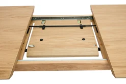 Miliboo Table Extensible-Table extensible rallonges intégrées rectangulaire en bois clair chêne L160-210 cm ANK