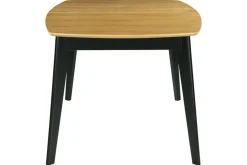 Miliboo Table Extensible-Table extensible rallonges intégrées rectangulaire bois et noir L140-180 cm MEENA