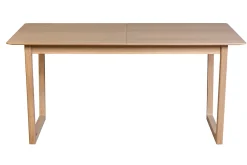 Miliboo Table Extensible-Table extensible rallonges intégrées rectangulaire bois clair chêne L160-240 cm LAHO