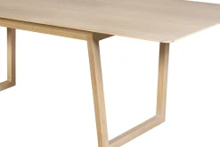 Miliboo Table Extensible-Table extensible rallonges intégrées rectangulaire bois clair chêne L160-240 cm LAHO