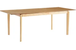 Miliboo Table Extensible-Table extensible rallonges intégrées rectangulaire en bois clair frêne L160-210 cm BONAVISTA