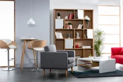 Miliboo Table De Bar / Bar-Table haute carrée frêne scandinave L60 cm BALTIK